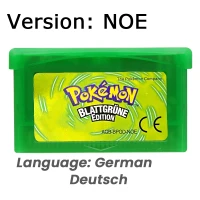 GBA-Spielkassette Pokemon Emerald FireRed LeafGreen Ruby Sapphire Shiny Label Mehrsprachige 32-Bit-Videospielkonsolenkarte