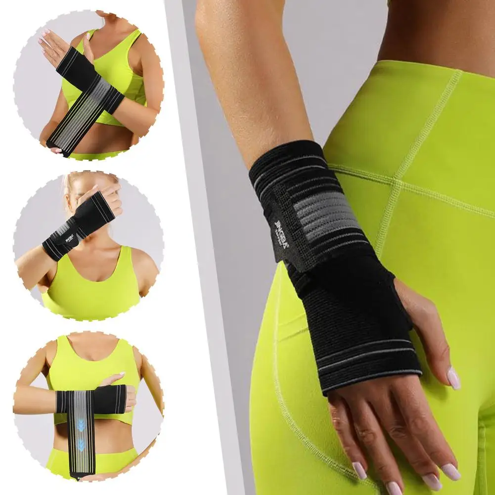 1PCS Cotton Elastic Bandage Hand Sport Wristband Gym Wrap Wrist ﻿ Carpal Support Tunnel Brace H7M3