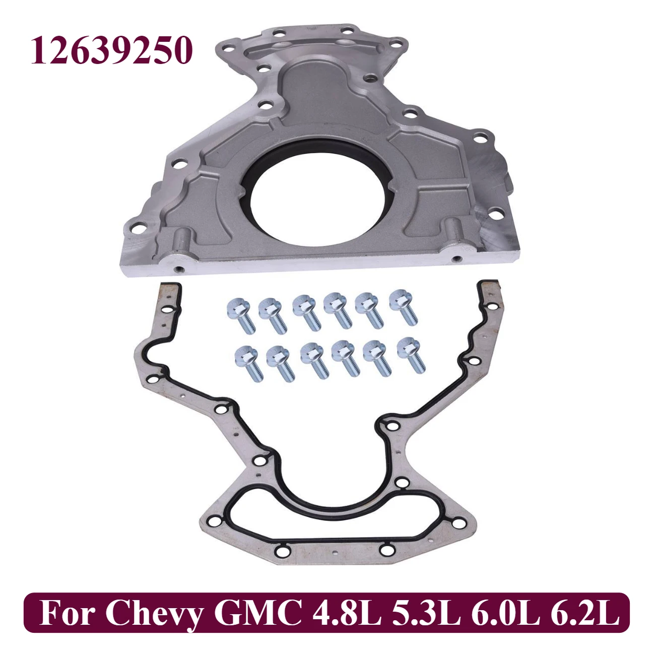 

Задняя крышка основного уплотнения двигателя подходит для Chevy GMC 4,8 л 5,3 л 6,0 л 6,2 л 635-518 12639250