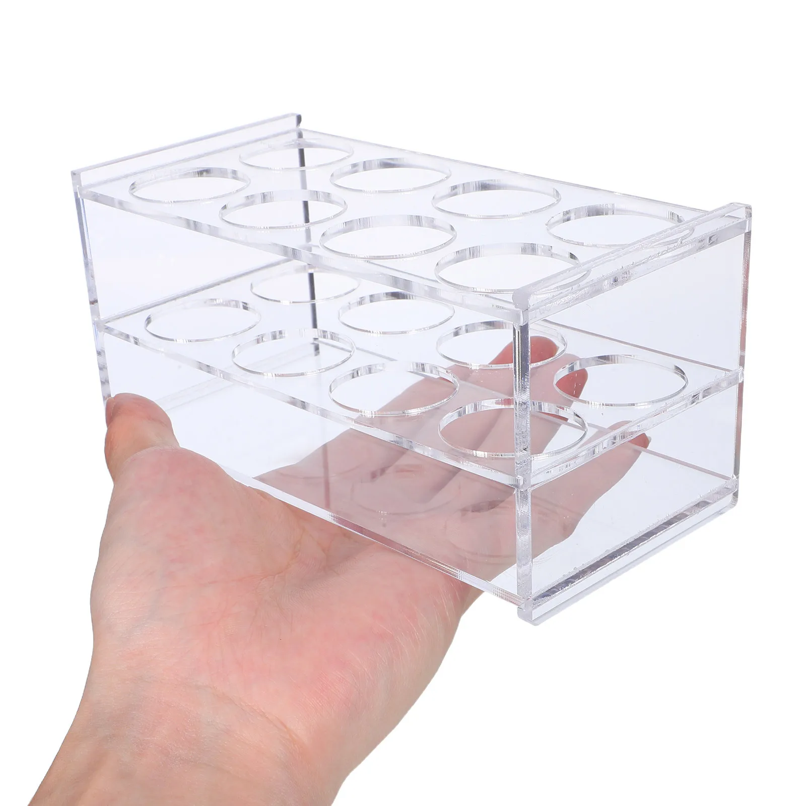 

Laboratory Test Tube Rack Clear Acrylic 8-Hole Holder For 50Ml Tubes Transparent Space-Saving Support For Chemistry Lab