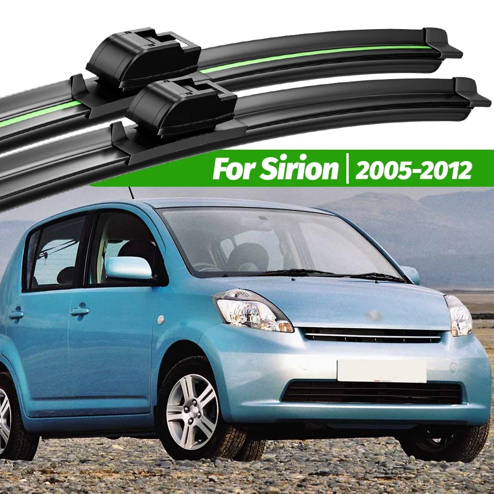 

For Daihatsu Sirion 2005-2012 2pcs Front Windshield Wiper Blades 2006 2007 2008 2009 2010 2011 Windscreen Window Accessories