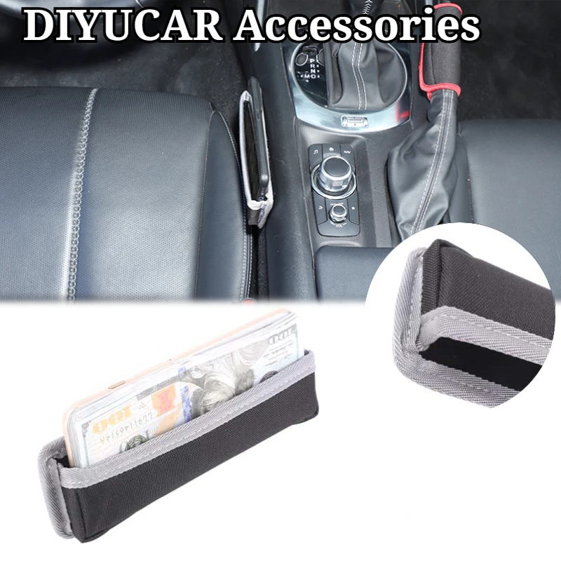 For Mazda MX-5 Miata ND 2016-2025 Oxford Cloth Black Car Center Console Phone Bag Small Item Storage Pouch Interior Accessories