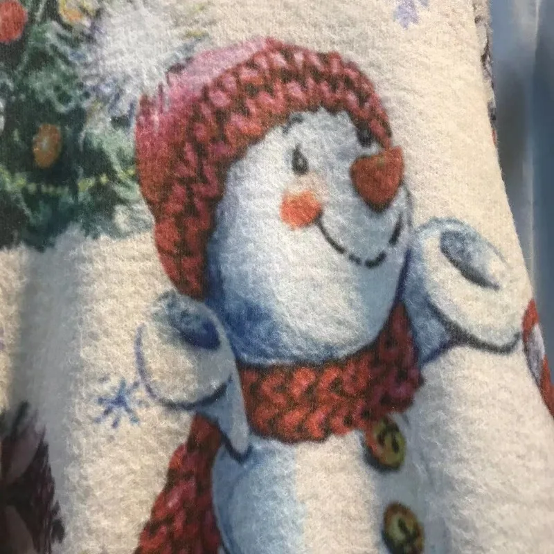 Осень-зима 2025 г., новый стиль, утолщенный свободный норковый бархатный рождественский модный свитер, универсальный пуловер