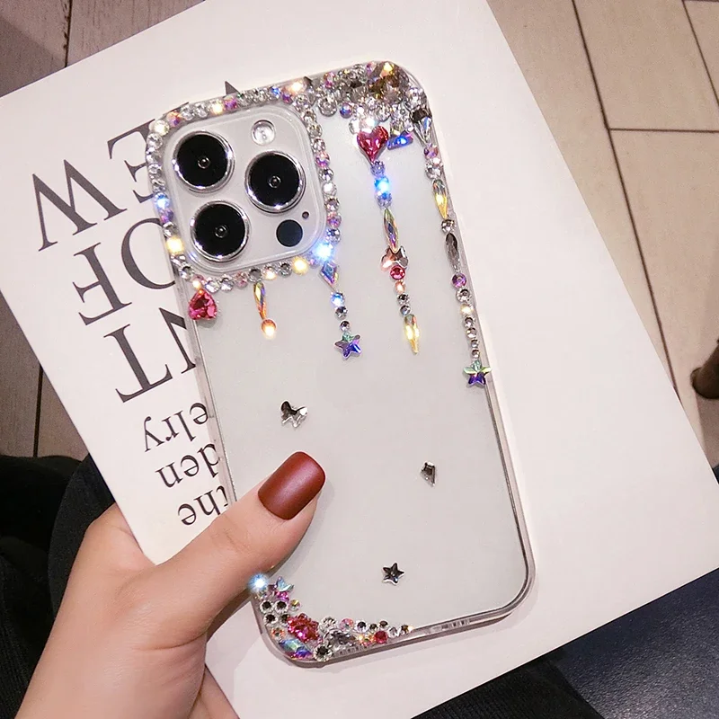 

Rhinestone Phone Case for Samsung Galaxy, Luxury Diamond Bling Cover, A35, A32, A56, A16, A51, A72, A73, A53, A74, A54, A34