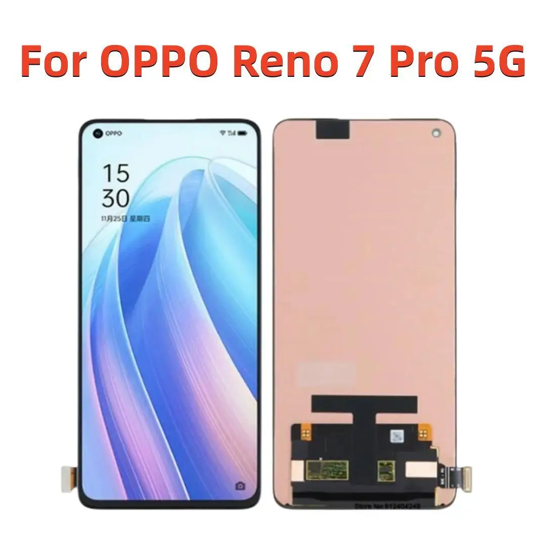 

6.55'' AMOLED For OPPO Reno7 Pro 5G LCD PFDM00 CPH2293 LCD Display Touch Screen Digitizer Assembly For Reno 7 Pro LCD