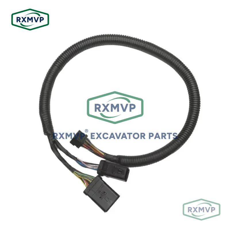 Monitor Wire Harness Cable Fits E320D E325D Monitor Plug Connector Excavator Electronic Parts Display Screen Wire Harness