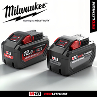 Origina Milwaukee M18 18V Battery 12.0Ah,15-Cells 21700 Li-ion Charger Rechargeable Battery 48-11-1815 48-11-1850