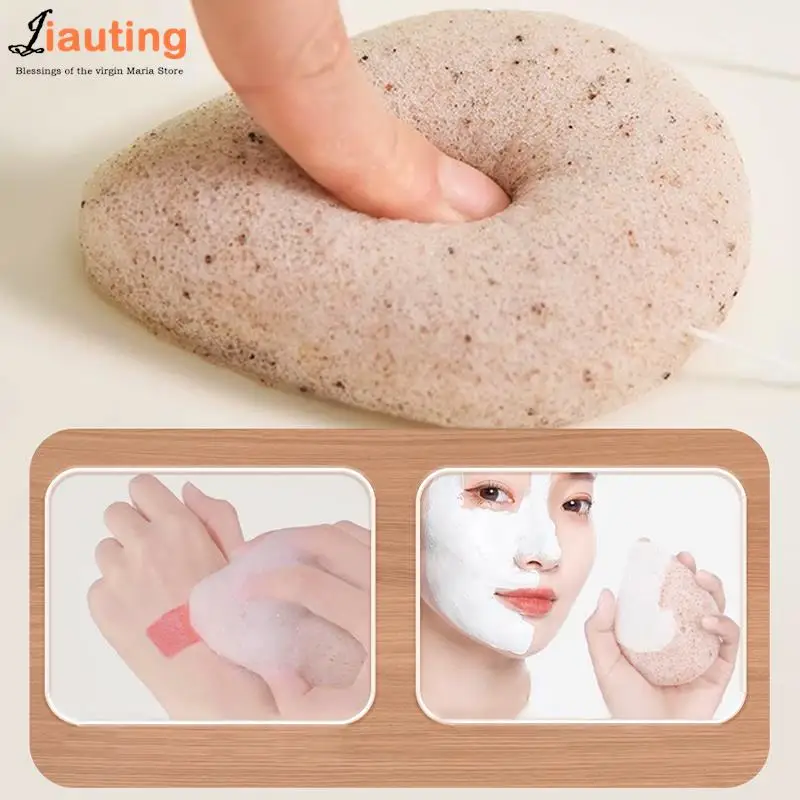 

1PC Natural Konjac Facial Soft Puff Face Wash Cleanse Sponge Puff Exfoliator Tools Face Cleanse Washing Facial Care Makeup Tools