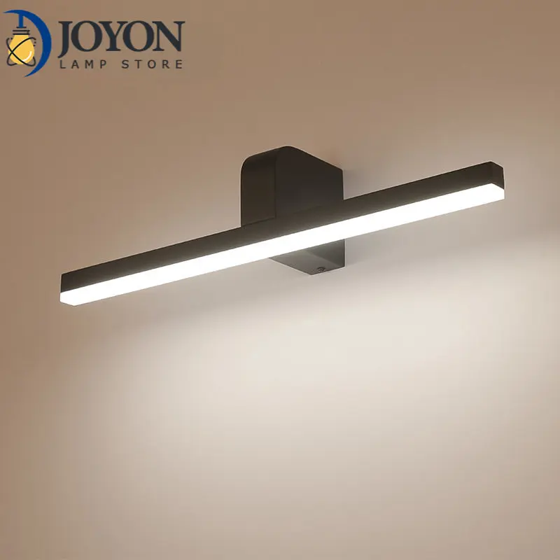 

Modern Led Wall Lamp Black Silver Bathroom Mirror Light 9W 40CM Cm Interior Wall Light AC220V Wall Mounted Long Picture Light