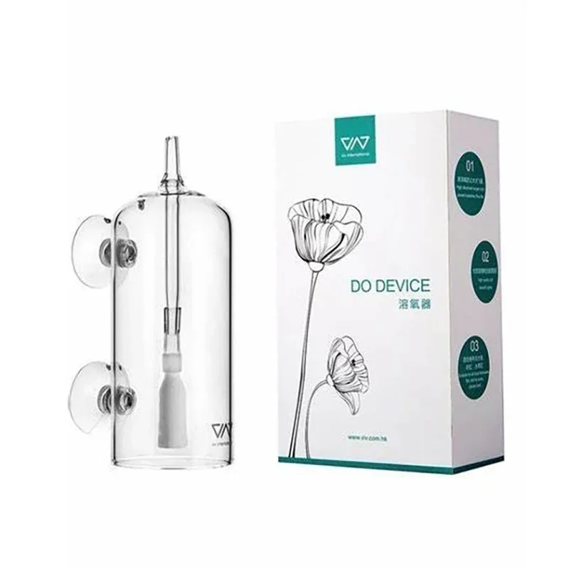 

VIV DO DEVICE Aquarium Cylinder Crystal Glass Dissolved Oxygen Water Bubble Splash Air Stone Cylinder Dissolved Fish Plants