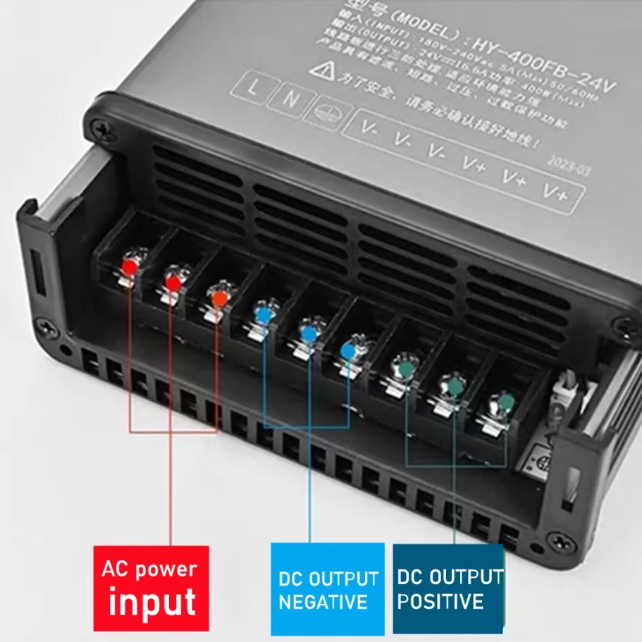 AC180V-260V إلى تيار مستمر 5 فولت/12 فولت/24 فولت/36 فولت/48 فولت التبديل محول غير نافذ للمطر امدادات الطاقة في الهواء الطلق محول 350 واط 400 واط 600 واط SMPS مع مرشح