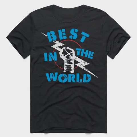 2025 Men‘s 100% Cotton CM Punk Best in The World Retro WWE T-Shirt Crew Neck Print Leisure Sports Outdoor Unisex Top Clothes