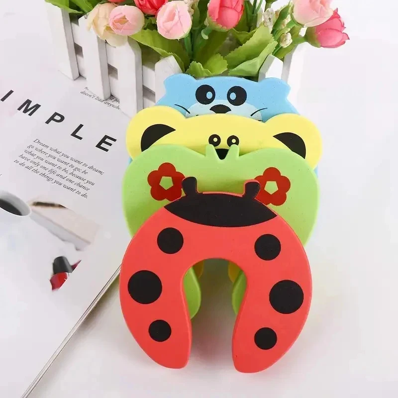 1/2/3Pcs Office Home EVA Foam Safety Creative Cartoon Door Stopper Protector Finger Pinch Guard Door Stop