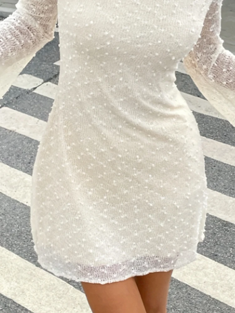 Mini robe élégante pour femmes, maille imprimée, mode, col rond, Chic, robes de bal, Sexy, Slim, ligne a, nouvelle jupe courte