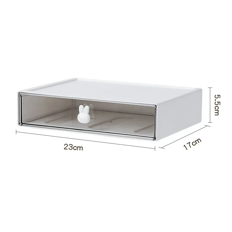 Desktop Storage Box Organizer Drawer Type Transparent Acrylic Desk Stationery Hand Account Storage Rack Desk Simple Pen Holder