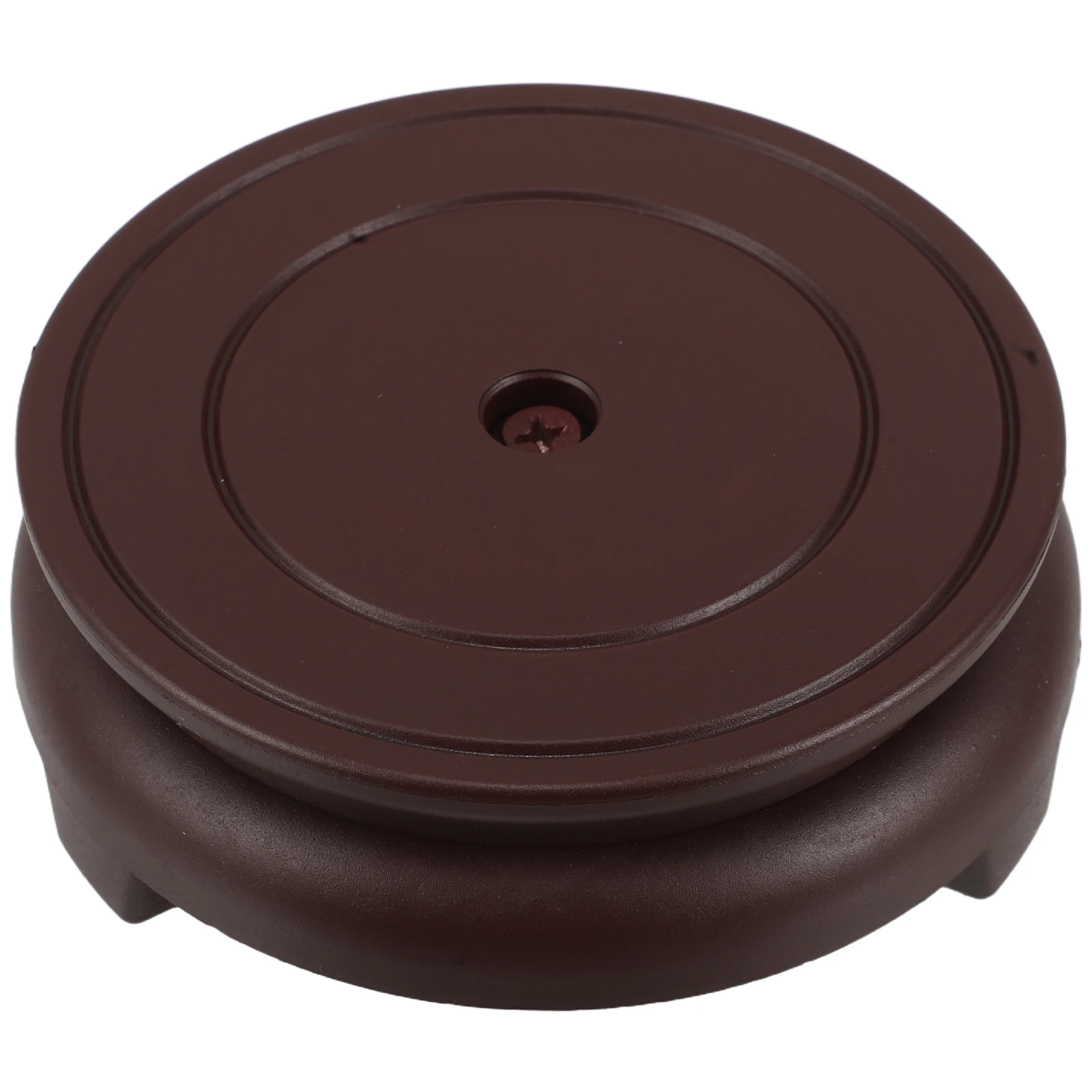 

Round Resin Flower Pot Base 10Cm Red Chinese Vase Display Stand Indoor Outdoor Pedestal Fishbowl Holder Ornamental Plant Shelf