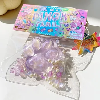 猫の足の減圧おもちゃ,抗ストレス,リラックス,ゆっくりとした上昇,大人と子供のためのストレッチおもちゃ,カワイイ漫画