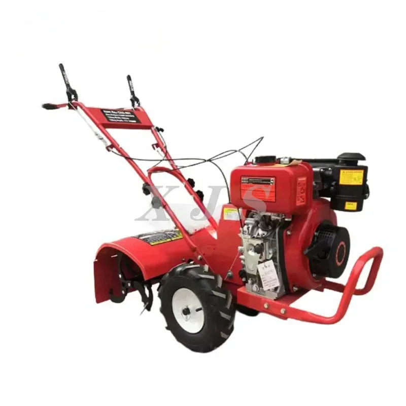 【HOT】Mini Rotary Tiller Engine Power Trenching Furrow Ploug Digging Ploughing Machine