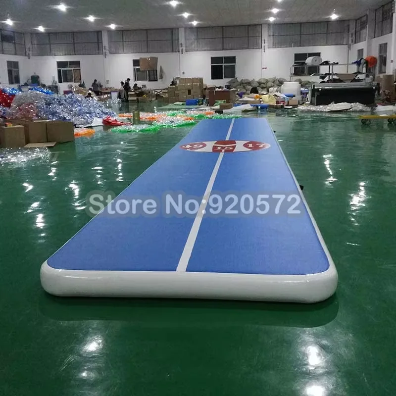 8mx2mx20cm Gymnastics Air Track Tumbling Mats Big Inflatable Airtrack Floor with Free Electric Air Pump Professional Training