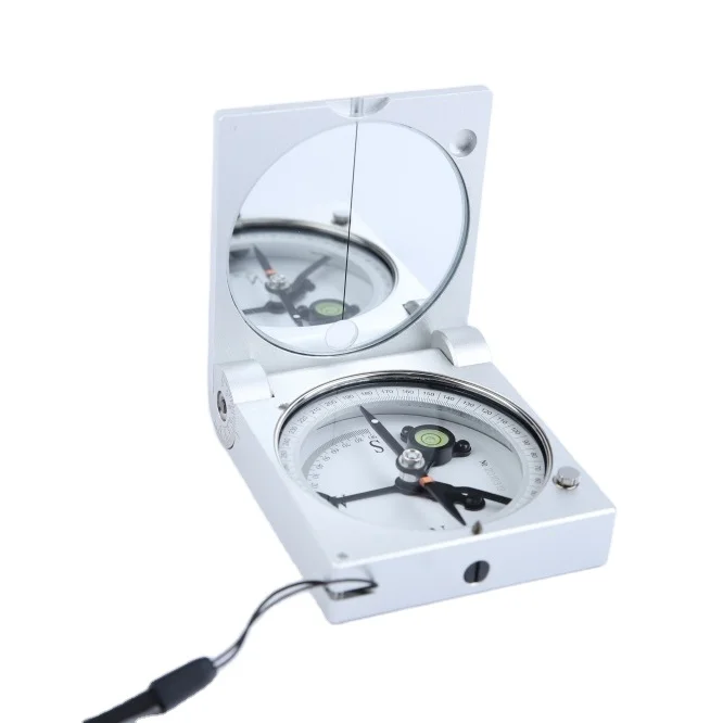 Pocket  Compass Harbin DQL-2A Geology Compass  Aluminium Alloy Metal for Outdoor Surveying Magnetic Compass
