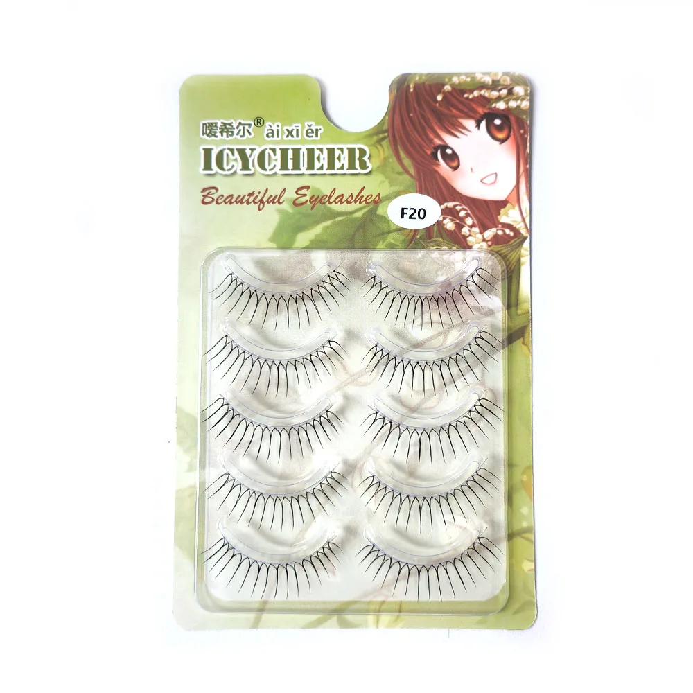 ICYCHEER K-pop Wimpern Koreanische Mädchen Fee Falsche Wimpern Verlängerung Leichte, Weiche Unsichtbare Band Wimpern Kosmetik Werkzeuge