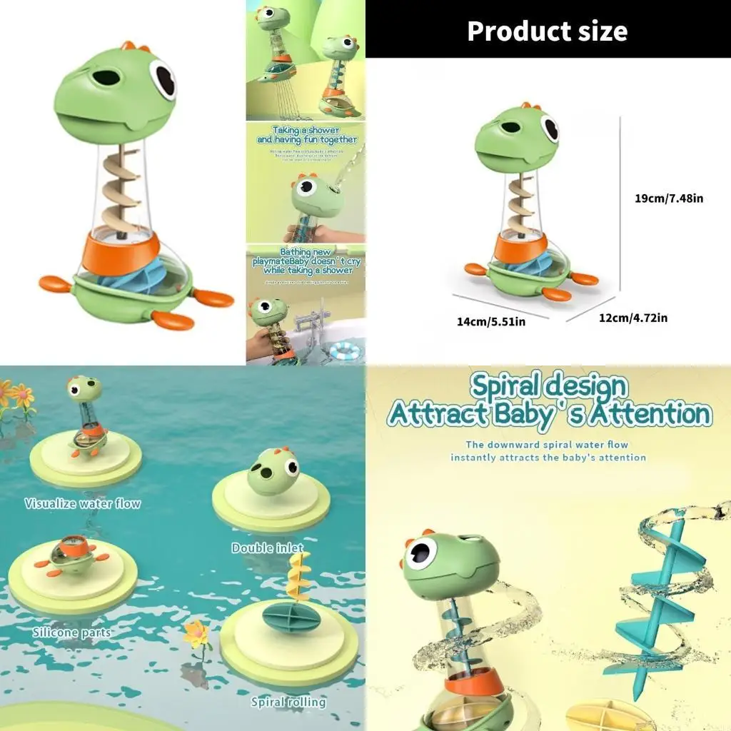 

Water Game Bath Sprinkler Toy Dinosaur Bathtub Toy Bathroom Toy Toddler Shower Toy Bath Toy Babys Sprinkle Floating Toy A2UB