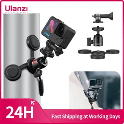 Ulanzi-Support magnétique GO-001 pour caméras d'action, Smartphones, Support flexible pour Gopro Insta 360 avec adaptateur Gopro à vis 1/4 en effet