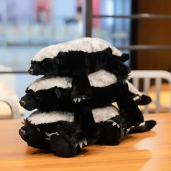 Simulation Honey Badger Plush Toy Lifelike Cartoon Skunk Doll Soft Stuffed Animal Pillow Kids Birthday Gift