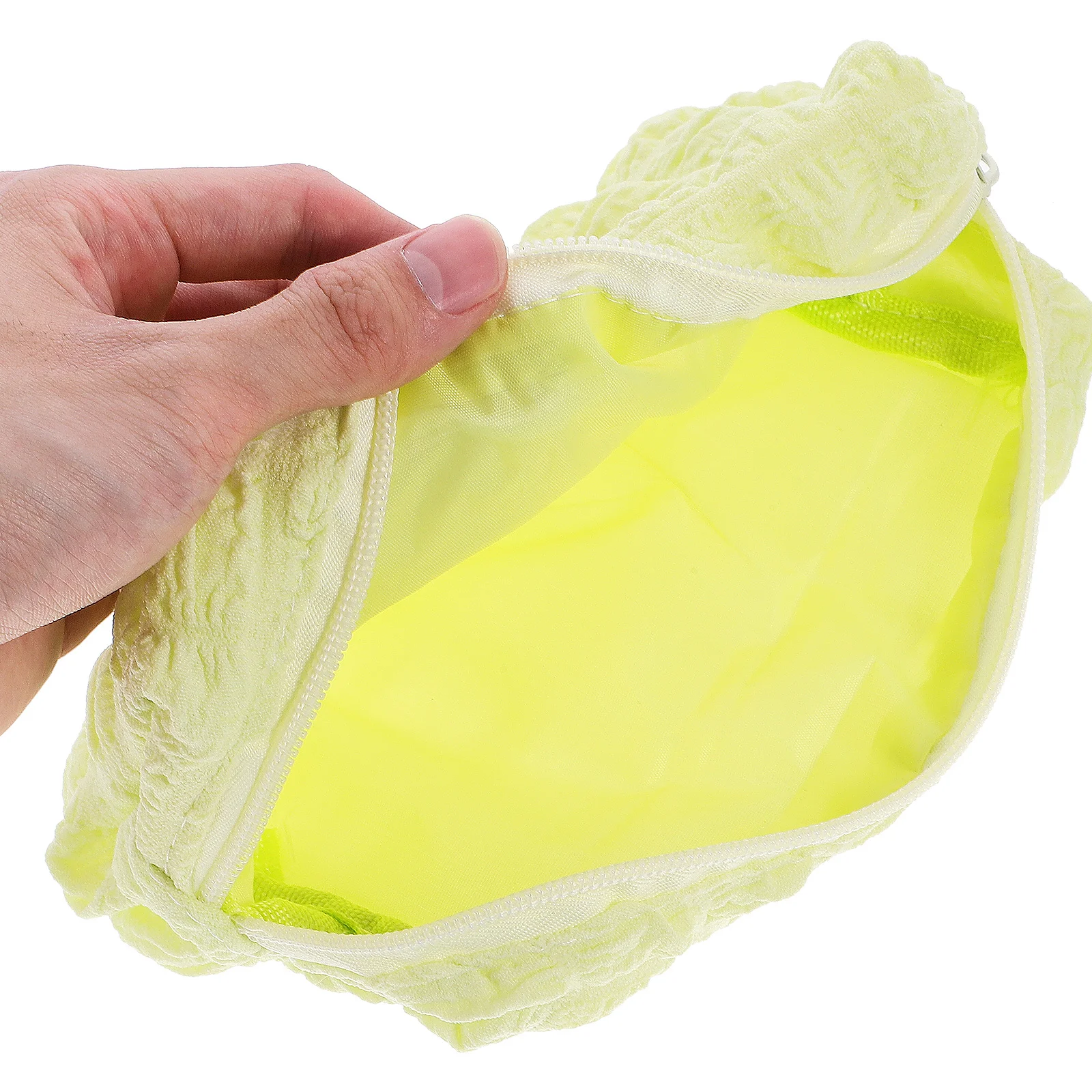 

Durable Easy Clean Cream Puff Pencil Case Portable Makeup Bag Small Pouch Travel Toiletry Bag Fashion Accessory