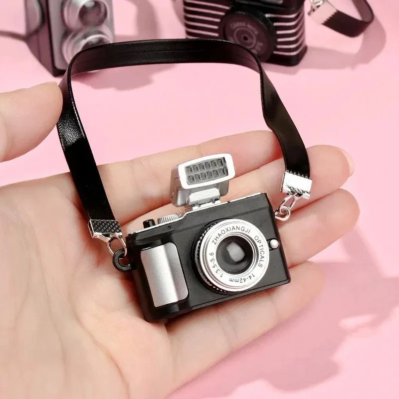 1Pc 1/6 1/8 1/12 Dollhouse Miniature Digital SLR Camera For labubu for upset duck Dolls House Decoration Accessory