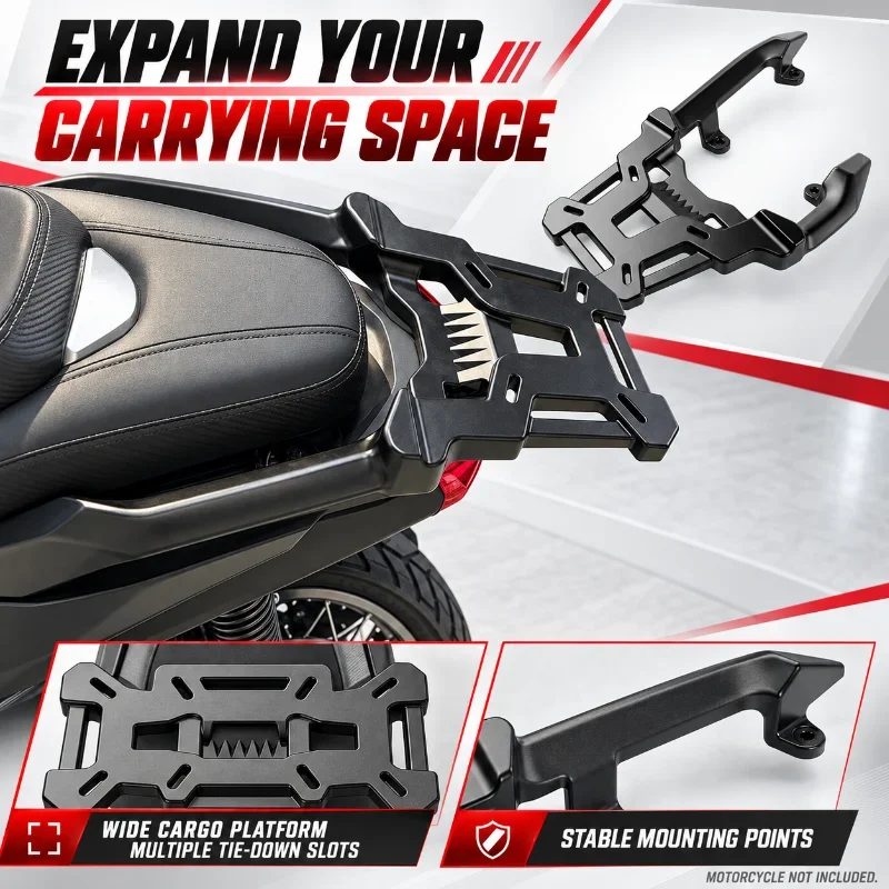 Motorcycle Rear Rack For ADV160 2023 2024 2025 2026 Aluminum Alloy Tail Box Carrier Cargo Support Bracket