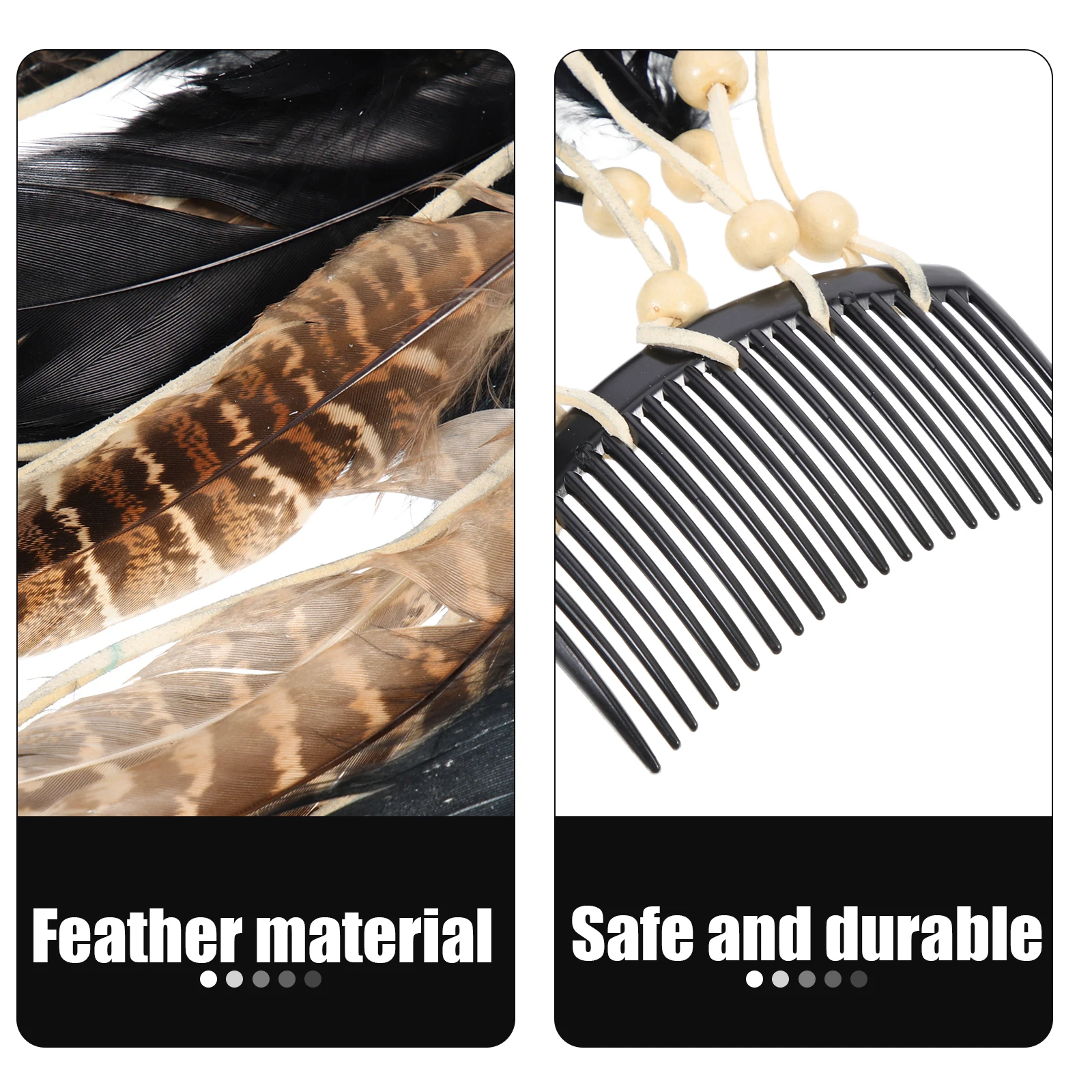 

Plume Headband Bohemian Style Women Hair Accessories Party Cosplay Tribal Headdress Vintage Tassel Hairband