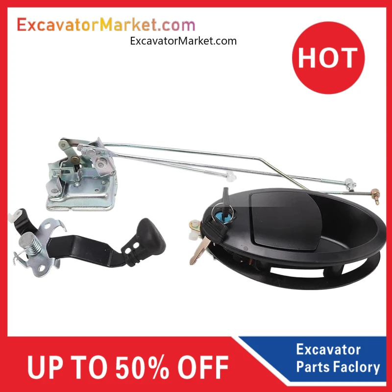 Дверной замок для кабины Xcmg Xe135d 150d 200d 215d 270d, дверная ручка для экскаватора, аксессуары высокого качества