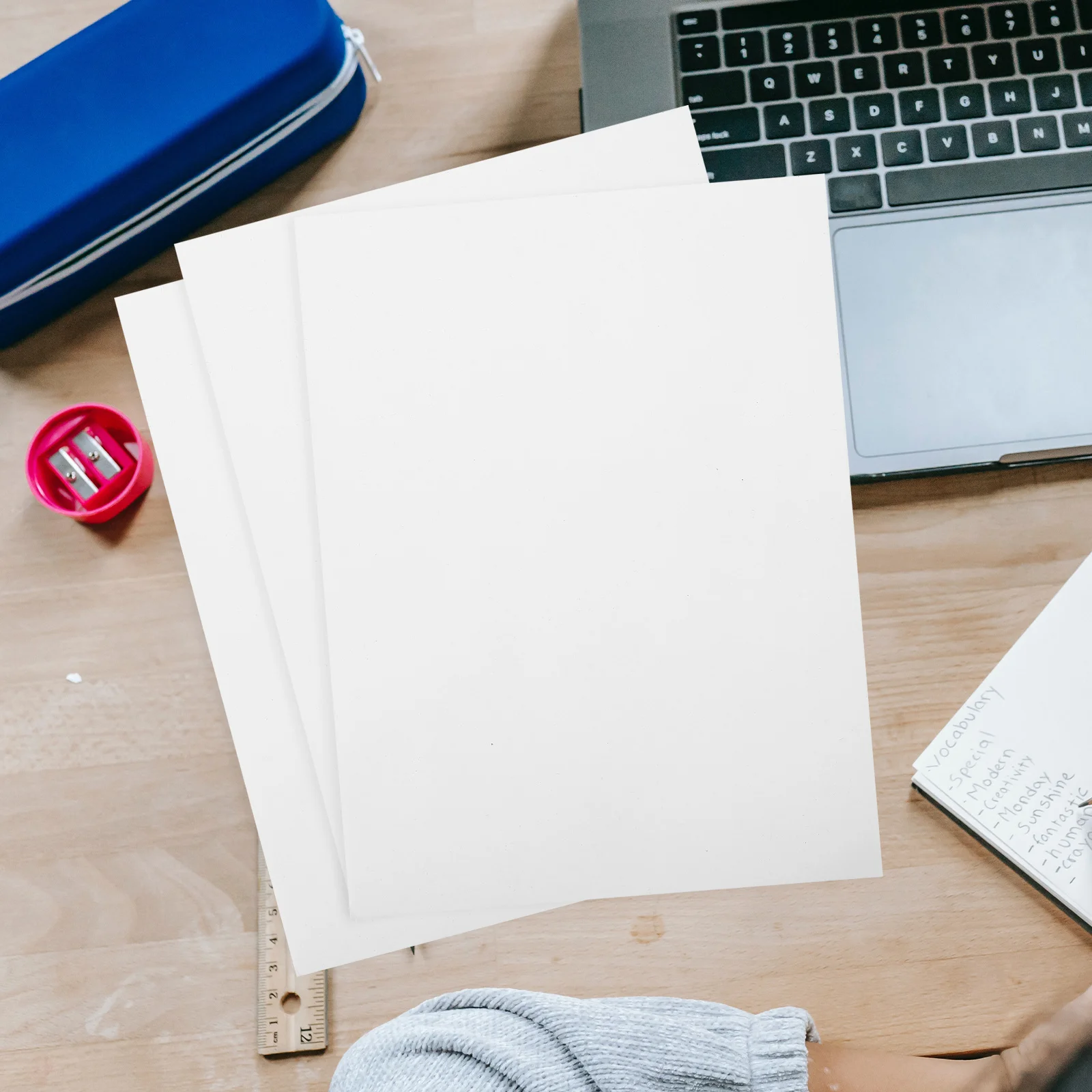 A4 Double Sided Adhesive Sticker Paper 10 Sheets No Traces Clear Square Stickers for Crafts Home Office Projects