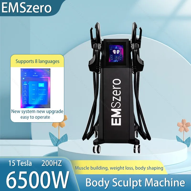 

EMSzero 6500W Machine 15 Tesla Hiemt EMS Body Slimming Sculpting Fat Burning Nova Weight Lose Electromagnetic Muscle