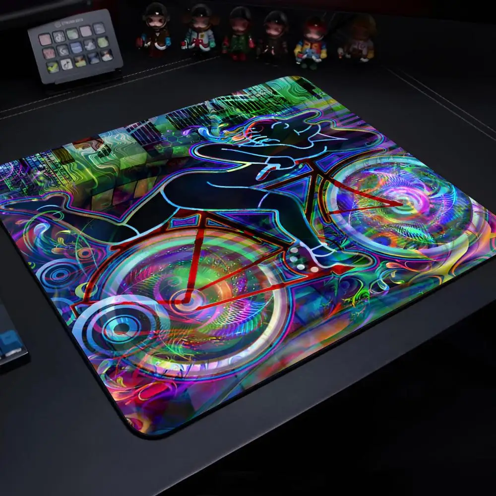 LSD - Albert Hofmann - Bicycle Day Mouse Pad Gaming Laptops Keyboard Mat Deskmat Pc Accessories Desk Protector Mousepad Gamer Ma