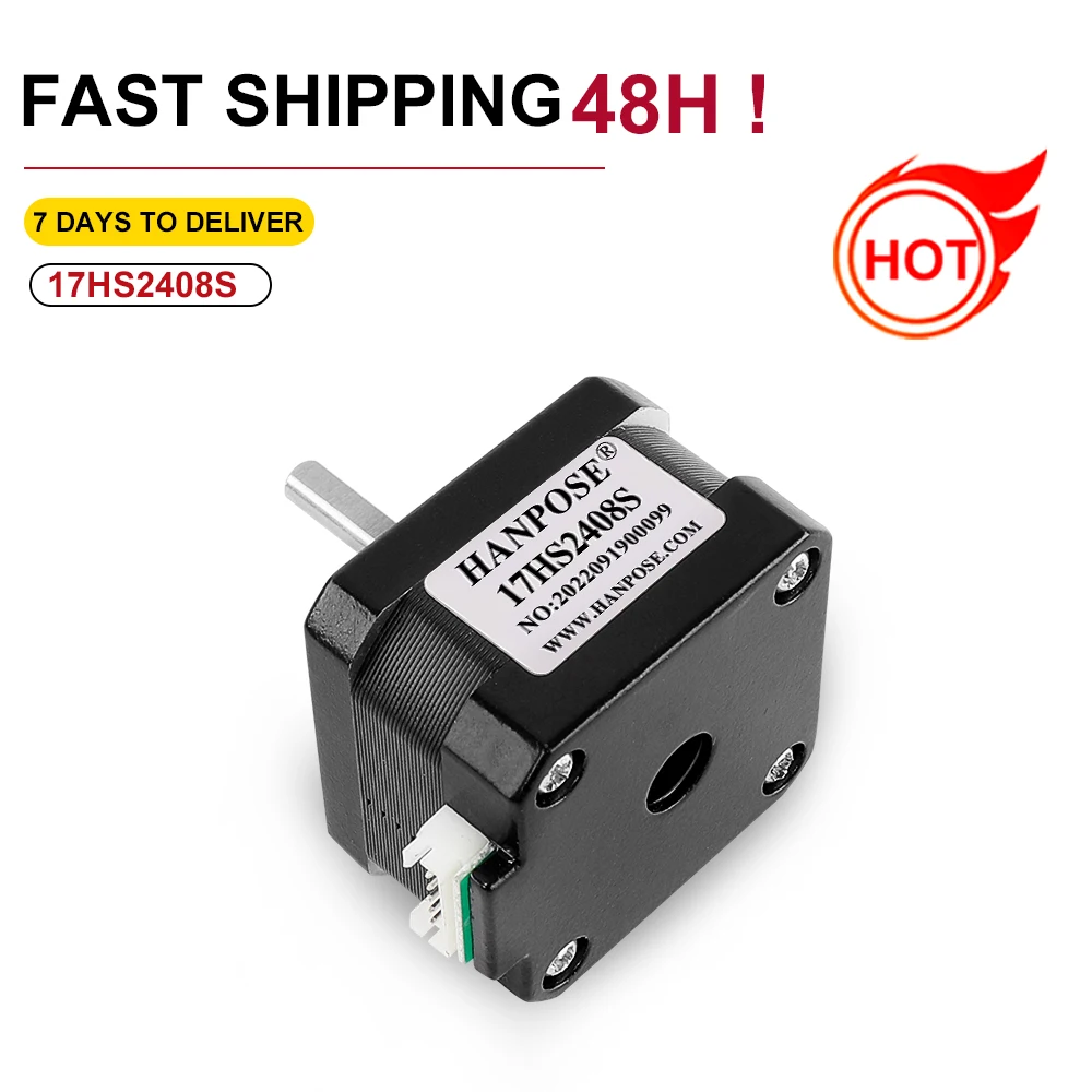 Nema17 Stepper Motor 17HS2408S x1/3/5PCS 42x28mm 0.6A 12N.cm 4 Wire Bipolar for 3D Printer CNC Laser Engraver