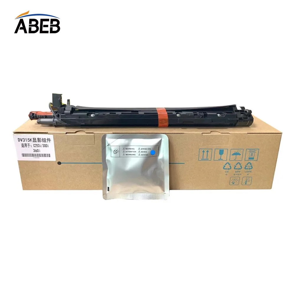 1 unidad de revelador DV315 para Konica Minolta Bizhub C250i C300i C360i, desmontaje original, remanufacturada + polvo revelador, 95% nueva