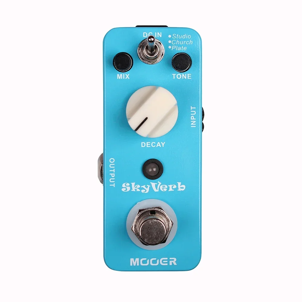 

MOOER Skyverb Digital Reverb Guitar Effect Pedal 3 Reverb Modes Studio/ Church/ Plate True Bypass Guitar Parts & Accessories