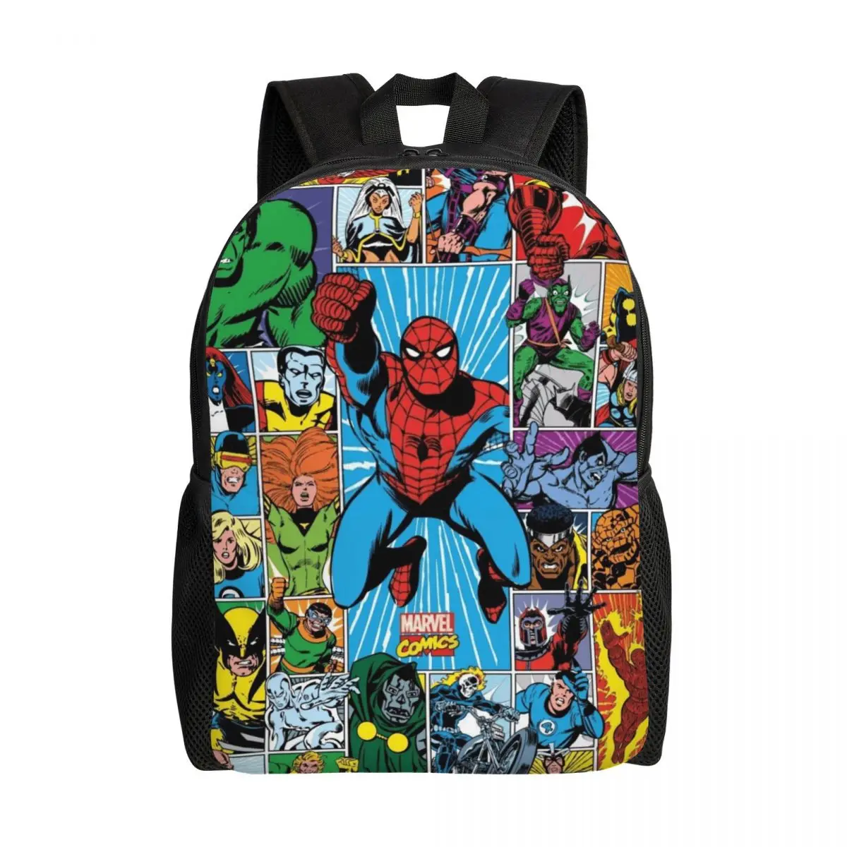 

Marvel Spider-Man Backpack, Women's Oxford Cloth Backpack, Men's School Bag, Travel Backpack, Laptop Backpack