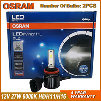 OSRAM H8 H11 H16 LED Headlight Bulbs 12V 54W 6000K Fog Lights Car Lamps With Original CSP Chips Update 2.0 Version (Pair )