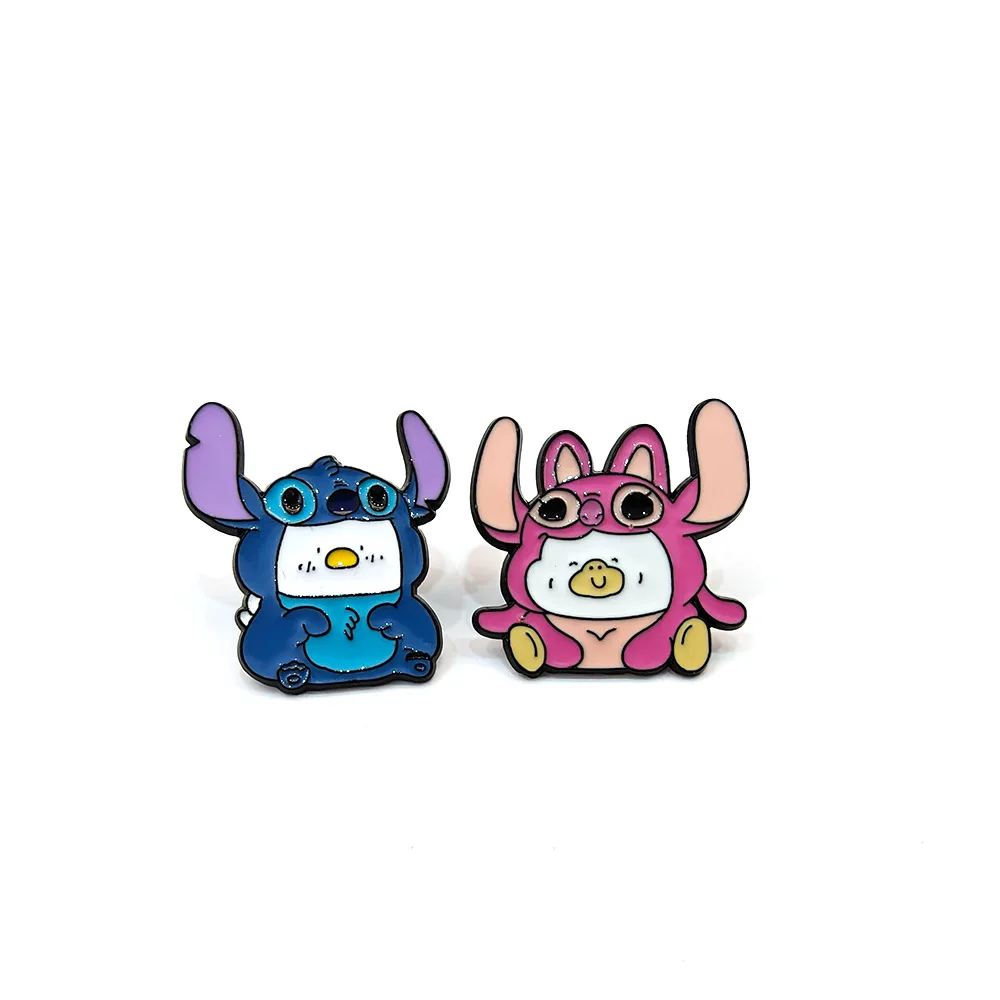 

Cartoon Anime Character Stitch Enamel Pins Cute Pin Badge on Backpack Lapel Brooch Costume Accessories Jewelry Gift