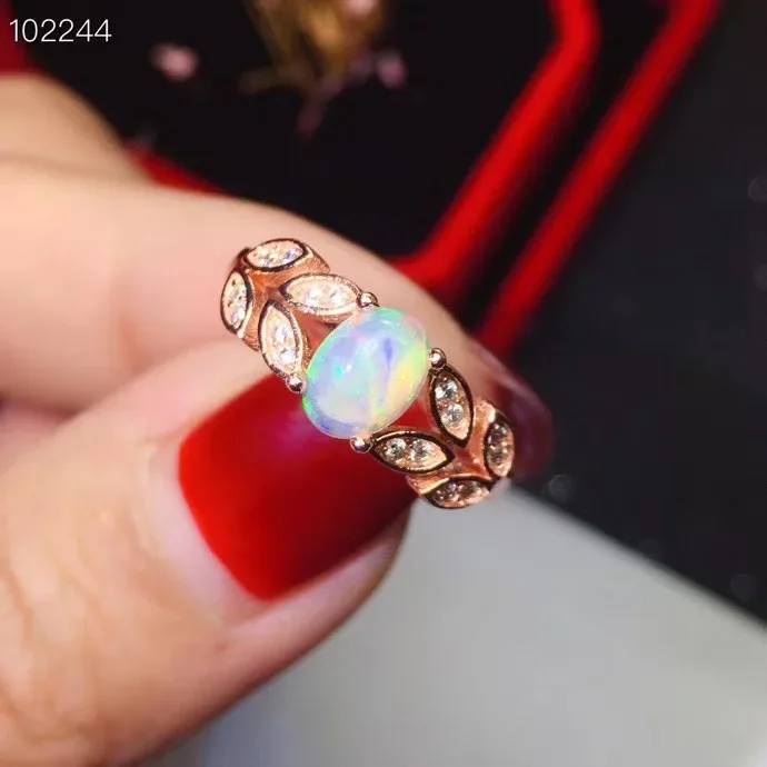 

Модное серебряное кольцо с опалом для офисной женщины, 5 мм * 7 мм, серебряное кольцо с натуральным опалом, твердое серебро 925 пробы, ювелирные изделия с опалом, горячая распродажа, кольцо с драгоценным камнем