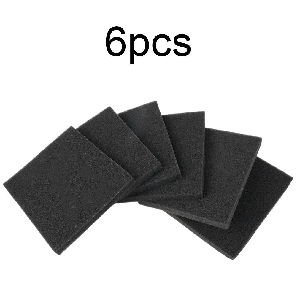 6pcs Sponge Filters For Household Vacuums Cleaner FC8140 FC8142 FC8144 FC8148 Household Sweeper Cleaning Tools 132 X 112 X10mm view 6