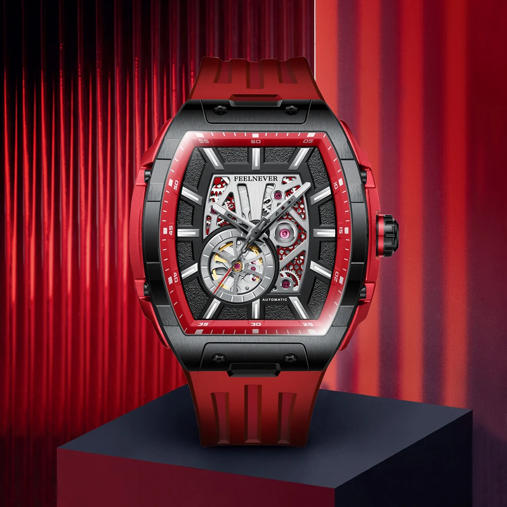 

FeelNever 2025 Men's Watches Tourbillon Automatic Watch For Men Mechanical Wristwatch Sapphire Mirror Waterproof Luminous Clock