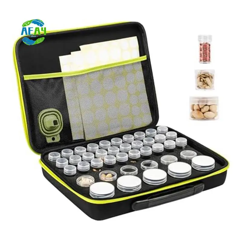 

AEA4-41 Slot Seed Storage Box, Sturdy Seed Safe Packaging Container For Garden Vegetables Plants Flowers, Seed Saver Set