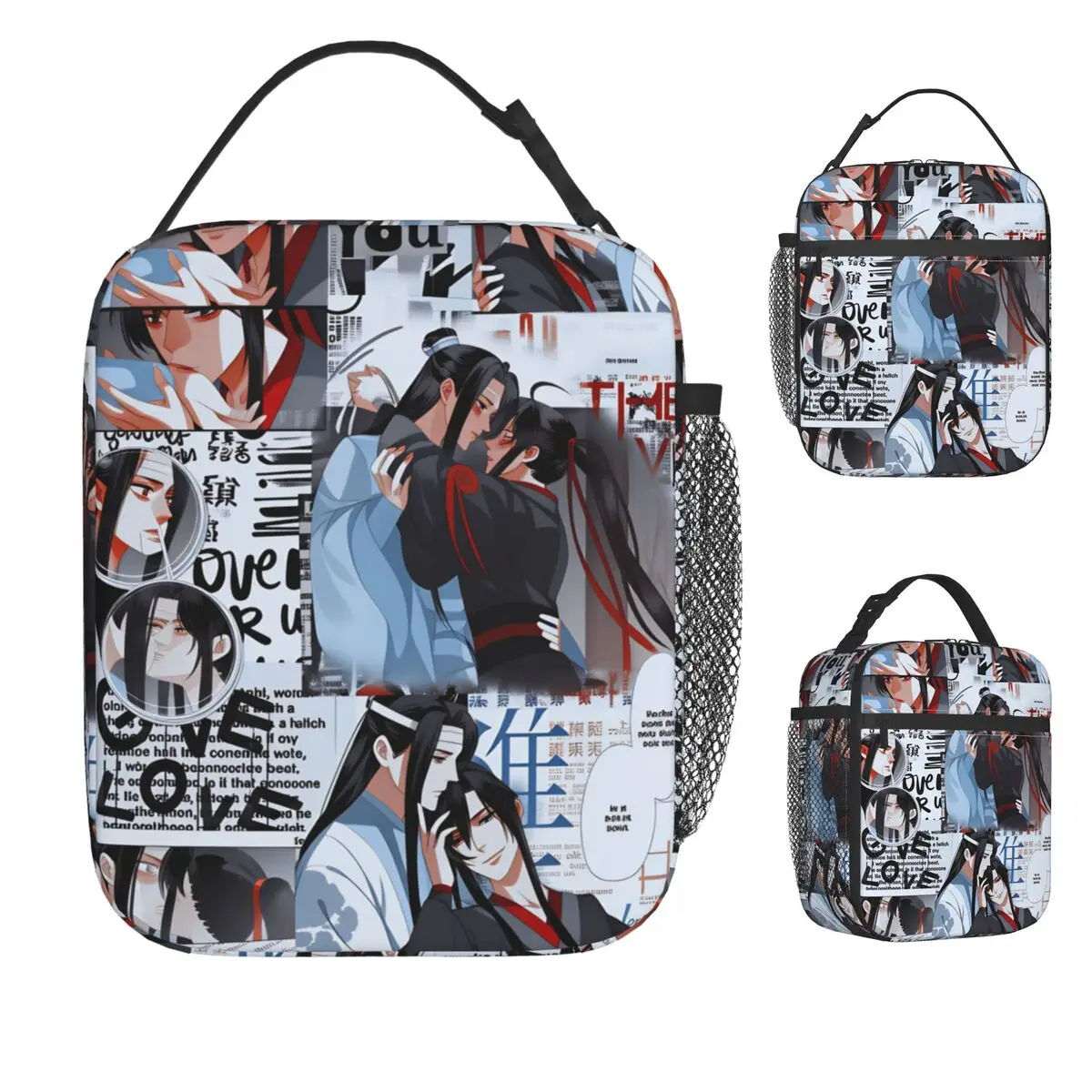 

The Untamed WangXian Bunny Mo Dao Zu Shi Lunch Bag Work Lunch Box For Child Leisure Thermal Tote Handbags Waterproof Cooler Bag