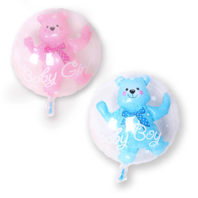 59 * 69cm Large Bubble Bear Aluminum Foil Helium Balloons Toys Boy Girl Wedding Decoration Birthday Baby Shower Theme Party Toys