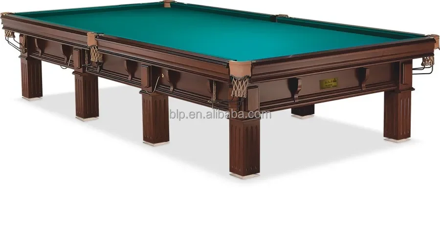 Solid wood russian pyramid or snooker billiard table for club use