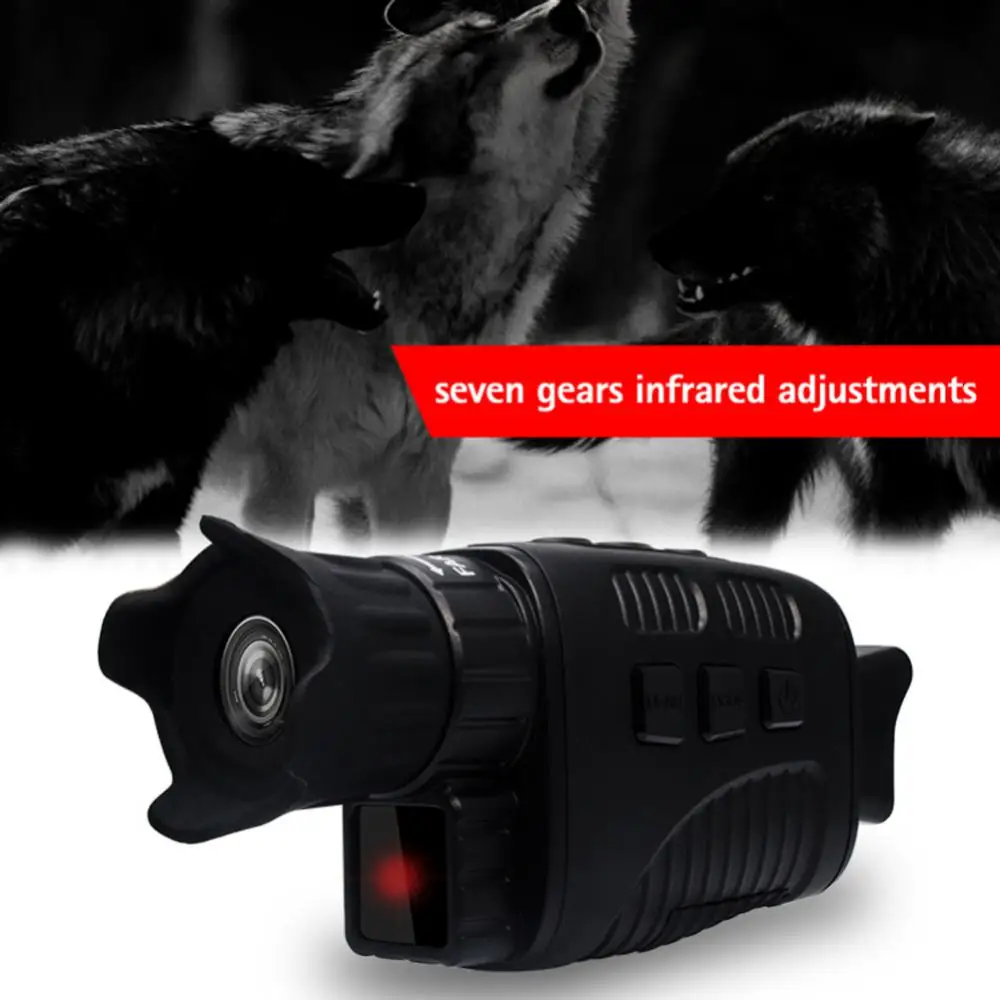 4K Monocular Night Vision Infrared Monocular Device 9 Languages 5X Digital Zoom Photo Video Playback 200M Visao Noturna